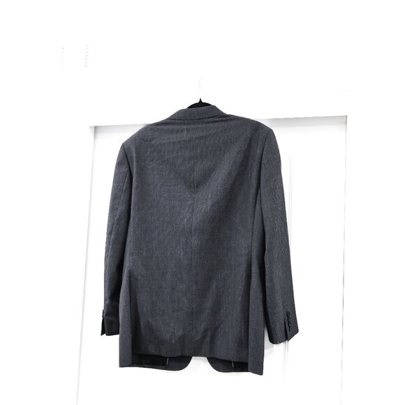 John Varvatos Size 42R 100% Wool Soho Fit Heather Gray Blazer - Picture 3 of 9